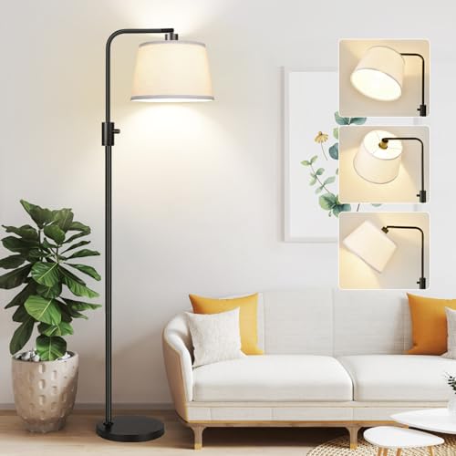 Modern 【Upgraded】 Dimmable Floor Lamp, 1000 Lumens LED Edison Bulb Collection