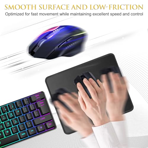 Minimalist JIKIOU 3 Pack Mouse Pad with Stitched Edge, Comfortable for Daily Use